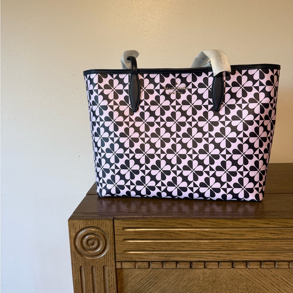 Kate Spade Signature Purple and Navy Tote BRAND NEW